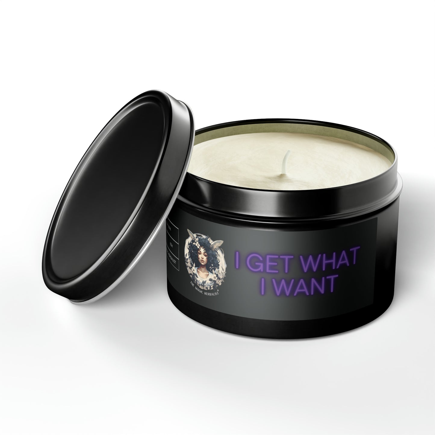 I Get What I Want | Premium Multipurpose Enchanted Tin Candle for Manifesting Desires