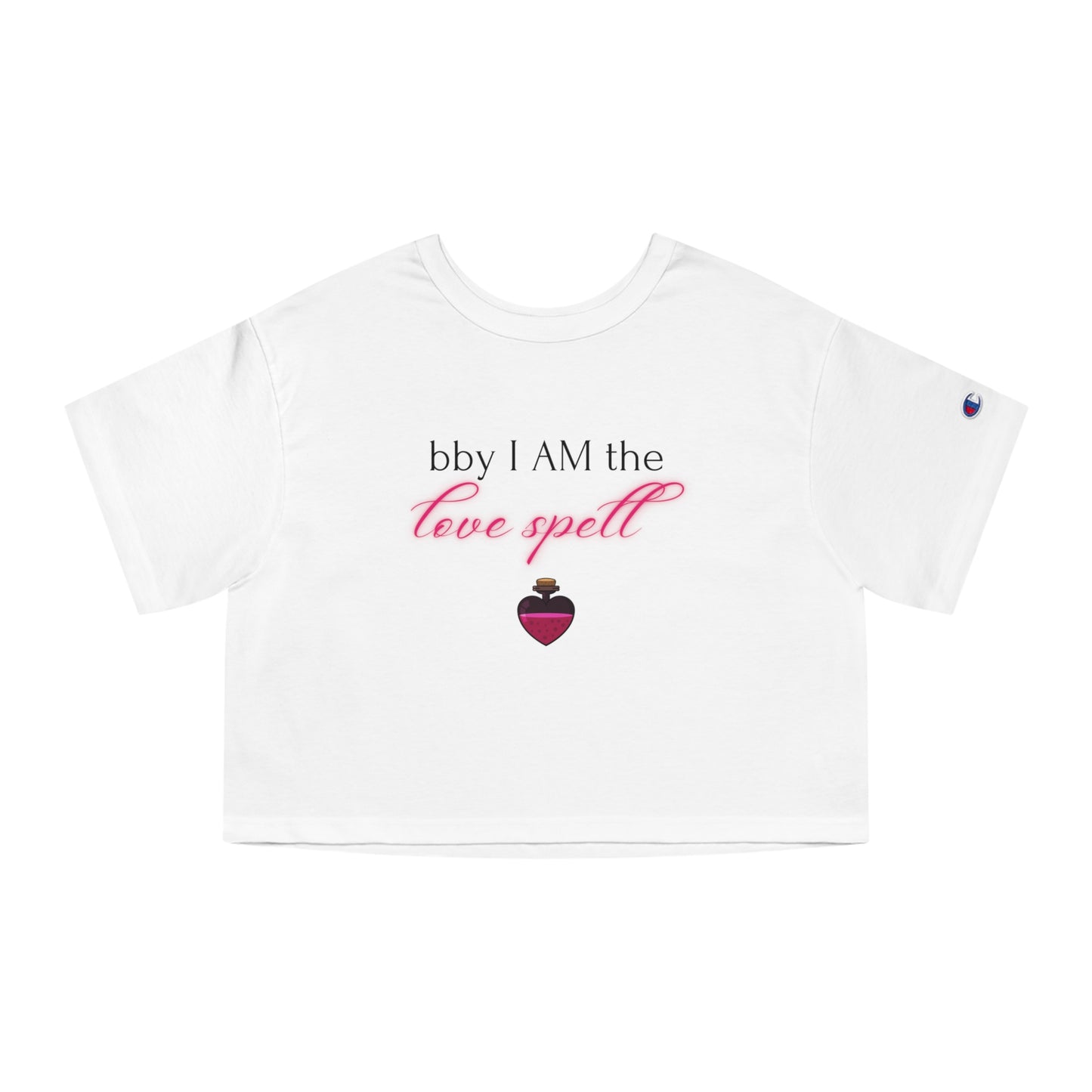 bby I AM the Love Spell | Premium Women’s Cropped Enchanted Cotton T-shirt for Attracting Love